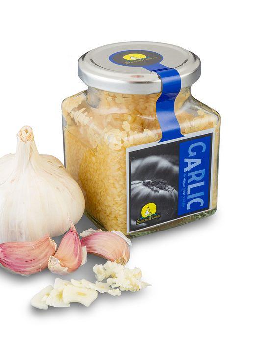 Fresh Garlic in a Jar