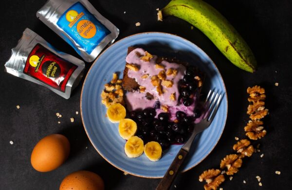 Baked Oats With Blueberry And Banana