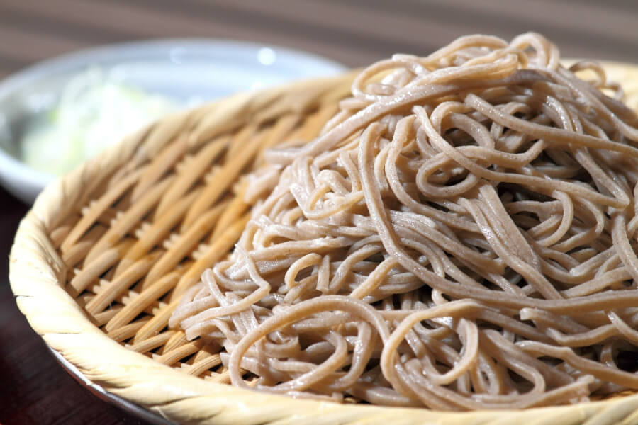 Japan soba noodles