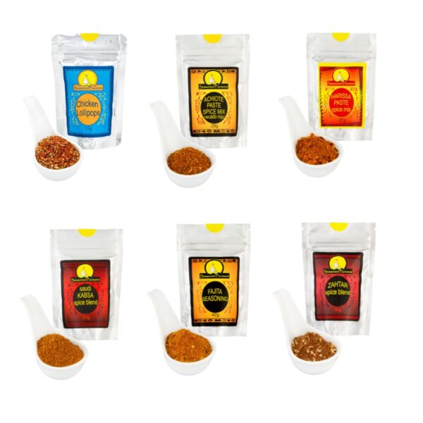 Chicken Seasoning Spice Bundle containing 6 amazing spice mixes from Seasoned Pioneers