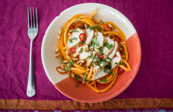 butternut squash noodles with chicken