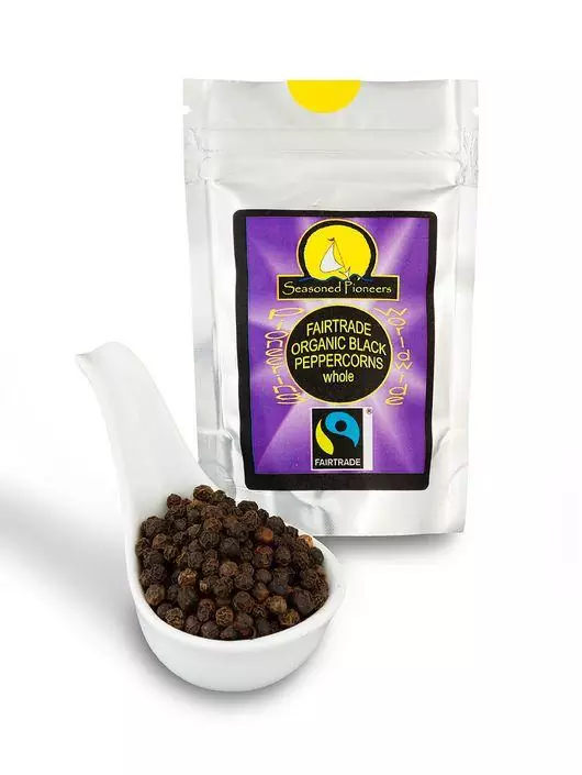 Fairtrade whole black peppercorns