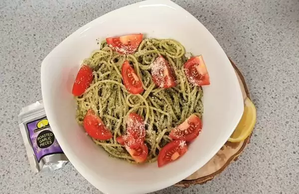 Basil Pesto Spaghetti